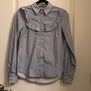H&M polka dot button down